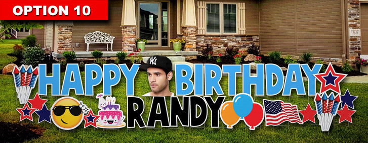 Happy Birthday Yard Card Signs Houston Yard Greetings Sign Printing 